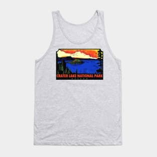 Crater Lake National Park Oregon Vintage Tank Top